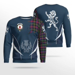 Logan Clan Badge Tartan Lion Sweatshirt