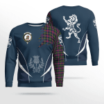 Maclennan Clan Badge Tartan Lion Sweatshirt