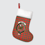 Maclaine Of Lochbuie Clan Badge Tartan Christmas Stockings