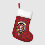Murray Of Dysart Clan Badge Tartan Christmas Stockings