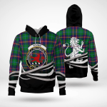 Young Clan Badge Lion Tartan All Over Print Hoodie