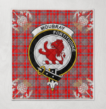 Moubray Thistle Clan Badge Tartan Premium Quilt