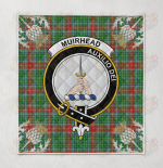 Muirhead Thistle Clan Badge Tartan Premium Quilt