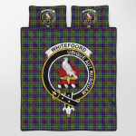 Whitefoord Clan Badge Tartan Quilt Bed Set