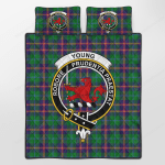 Young Clan Badge Tartan Quilt Bed Set