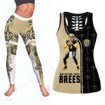 New Orleans Saints Drew Brees #9 Great Player NFL American Football Team Logo Tank top and legging set Gift For Saints Fans