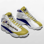 Baltimore Ravens Football Jordan 13 Shoes  Ravens JD13 Sneakers