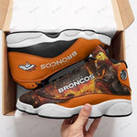 Denver Broncos Football Custom Tennis Shoes Air JD13 Sneakers