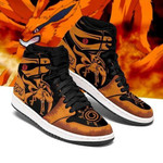 Naruto Kurama Shoes Symbol Costume Boots Naruto Anime Jordan Sneakers