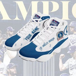Los Angeles Dodgers Air Jordan 13 Sneakers Personalized Shoes Design