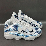 Miami Marlins Air Jordan 13 Sneakers Sport Shoes