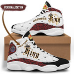 Birthday October King Air Jordan Sneaker13 Personalized Shoes Sport Sneakers JD13 Sneakers Personalized Shoes Design
