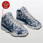 Dallas Cowboys Personalized Air Jordan Sneaker13 240 Shoes Sport Sneakers JD13 Sneakers Personalized Shoes Design