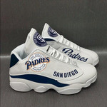 San Diego Padres Custom Tennis Air Jordan Sneaker13 For Fan Shoes Sport Sneakers JD13 Sneakers Personalized Shoes Design