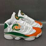 Miami Hurricanes University Of Miami Custom Shoes Air JD13 Sneakers