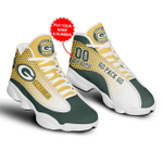 Green Bay Packers Football Air JD13 Sneakers Custom Shoes Polka Dot