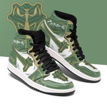 Green Mantis Magic Knight Sneakers Black Clover Sneakers Anime Jordan Sneaker