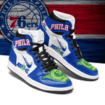 Rick And Morty Philadelphia 76ers Air Jordan Sneakers
