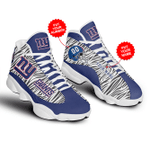 New York Giants Football Customized Shoes Air JD13 Sneakers For Fan