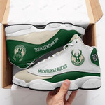 Milwaukee Bucks Air Jordan 13 Sneakers Personalized Shoes Design