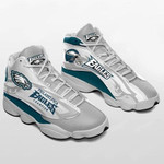 Philadelphia Eagles Team Custom Tennis Shoes Air JD13 Sneakers For Fan