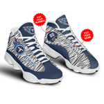 Tennessee Titans Football Customized Air Jordan Sneaker13 For Fan Shoes Sport Sneakers JD13 Sneakers Personalized Shoes Design