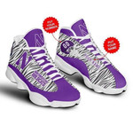 Northwestern Wildcats Football Personalized Air Jordan Sneaker13 Shoes Sport Sneakers JD13 Sneakers Personalized Shoes Design
