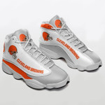 Cleveland Browns Football Jordan 13 Shoes Sport Sneakers JD13 Sneakers Personalized Shoes Design