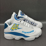 Los Angeles Chargers Football Team Form Air Jordan Sneaker13 Lan1 Shoes Sport Sneakers JD13 Sneakers Personalized Shoes Design