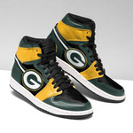 Green Bay Packers Custom Jordan Sneakers Nfl Gift For Fans Size Us6-14
