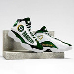 Green Bay Packers Custom Tennis Shoes Air JD13 Sneakers Gift For Fan