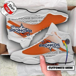 Denver Broncos Football Air JD13 Sneakers Personalized Shoes For Fan