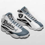 Oakland Raiders Custom Tennis Shoes Air JD13 Sneakers Gift For Fan