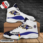 Baltimore Ravens Football Air JD13 Sneakers Personalized Shoes For Fan