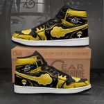 Akatsuki Sneakers Yellow Custom Naruto Anime Shoes Jordan Sneaker