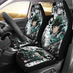 My Hero Academia Anime Car Seat Covers | MHA Izuku Green Lightning Mix Comic Manga Seat Covers