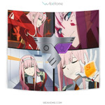 Darling In The Franxx Anime Tapestry | Zero Two Code 002 Moments S Class Tapestry Home Decor NA082503
