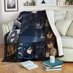 Mikasa Ackerman Attack On Titan Fleece Blanket Anime Home Decor Custom For Fans NA031803