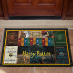Hogwarts Houses GMRS Harry Potter Door Mat Movie Home Decor Custom For Fans NT031701