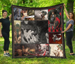 Levi Ackerman Attack On Titan Premium Quilt Blanket Anime Home Decor Custom For Fans NA032103