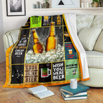 Cheers Drinking Beer Fleece Blanket Hobby Home Decor Custom For Fans NT032202