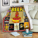 Drinking Beer Simpson Fleece Blanket Hobby Home Decor Custom For Fans NT032401