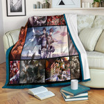 Eren And Levi  Attack On Titan Fleece Blanket Anime Home Decor Custom For Fans NA033003