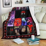 Itachi Vs Sasuke Uchiha Naruto Fleece Blanket Anime Home Decor Custom For Fans NA030203