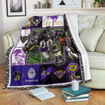 Baltimore Players Ravens Fleece Blanket American Football Home Decor Custom For Fans