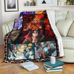 Naruto Main Characters Fleece Blanket Anime Home Decor Custom For Fans NA030301