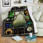 Oogie Boogie The Nightmare Before Christmas Fleece Blanket Cartoon Home Decor Custom For Fans NT033001