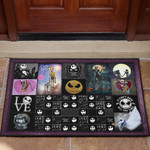 Jack And Sally The Nightmare Before Christmas Door Mat Cartoon Home Decor Custom For Fans NT040402