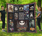 Jack And Sally The Nightmare Before Christmas Premium Quilt Blanket Cartoon Home Decor Custom For Fans NT040401
