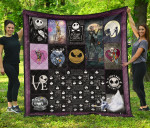 Jack And Sally The Nightmare Before Christmas Premium Quilt Blanket Cartoon Home Decor Custom For Fans NT040402